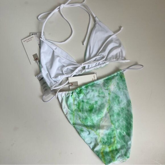 Good American Matte Tiny Tie Bikini Set - M - Picture 3 of 4